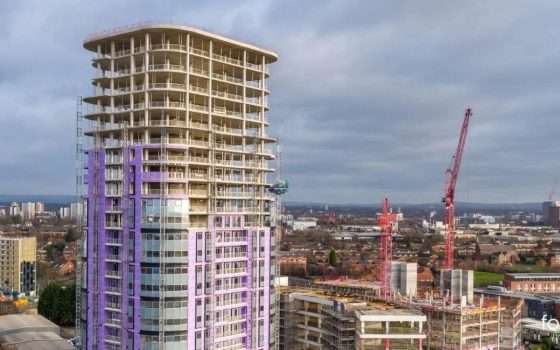 The 27-storey Northill Apartments in Salford Quays have reached full height and are on course for completion. Read the full article here.