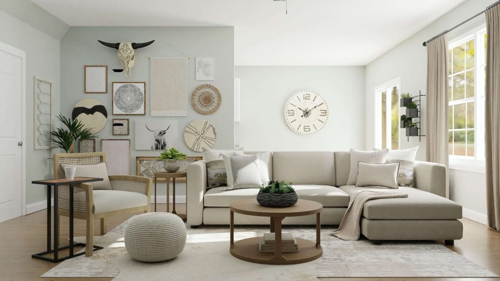 Example interior of a UK home after property flipping