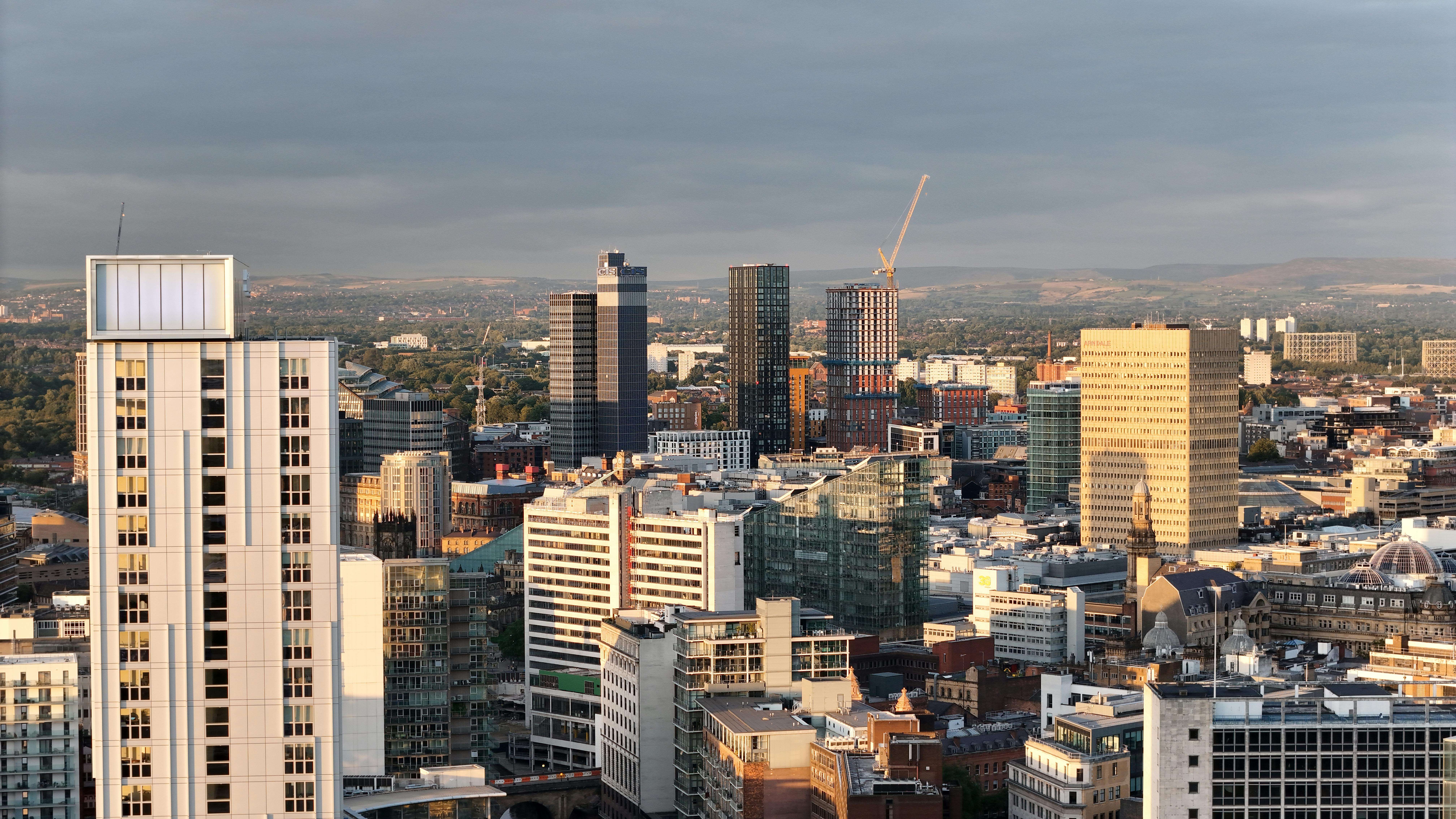 Manchester skyline in filled with property opportunities in the bustling North West