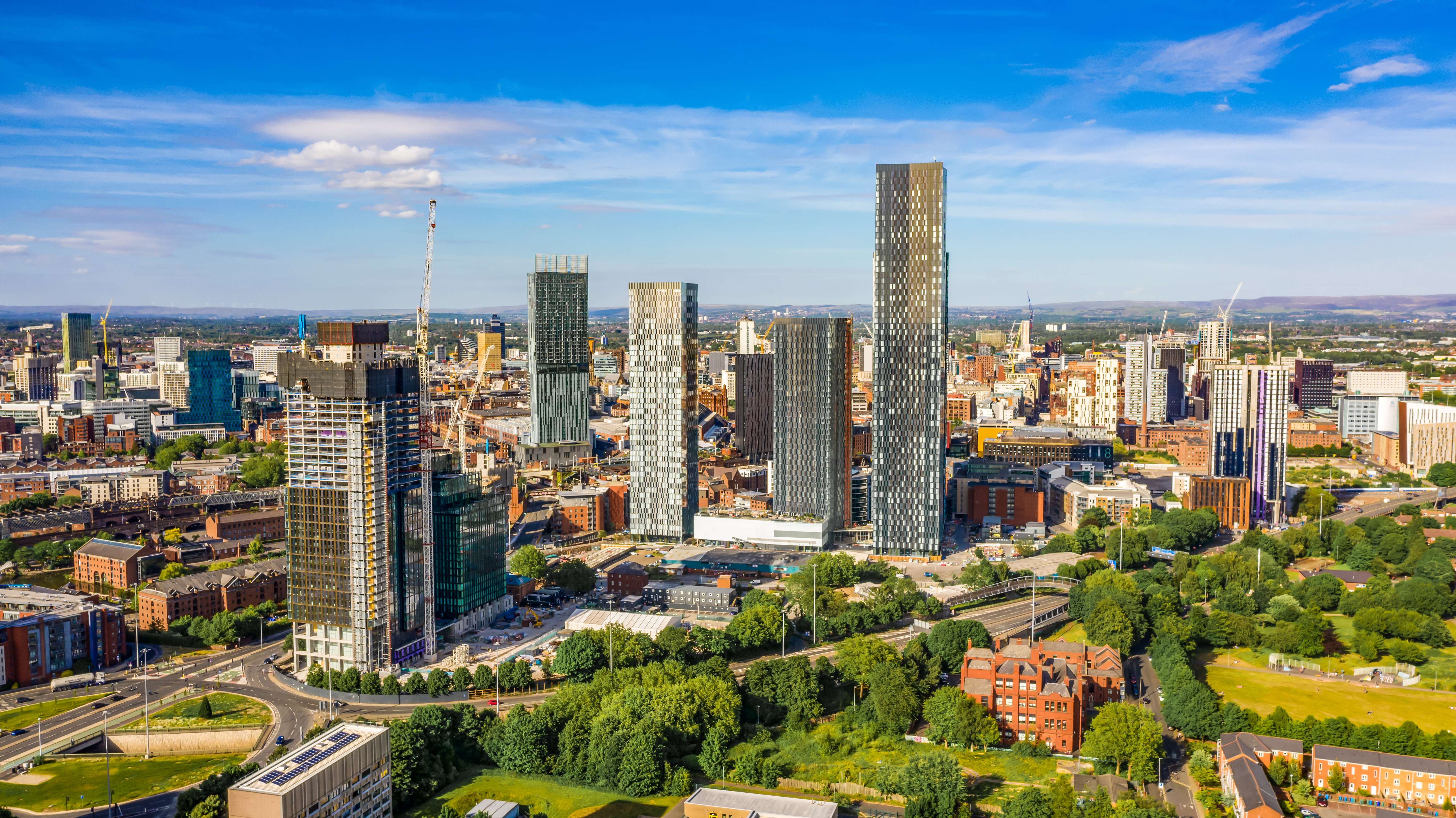 Ariel view of Manchester property investments